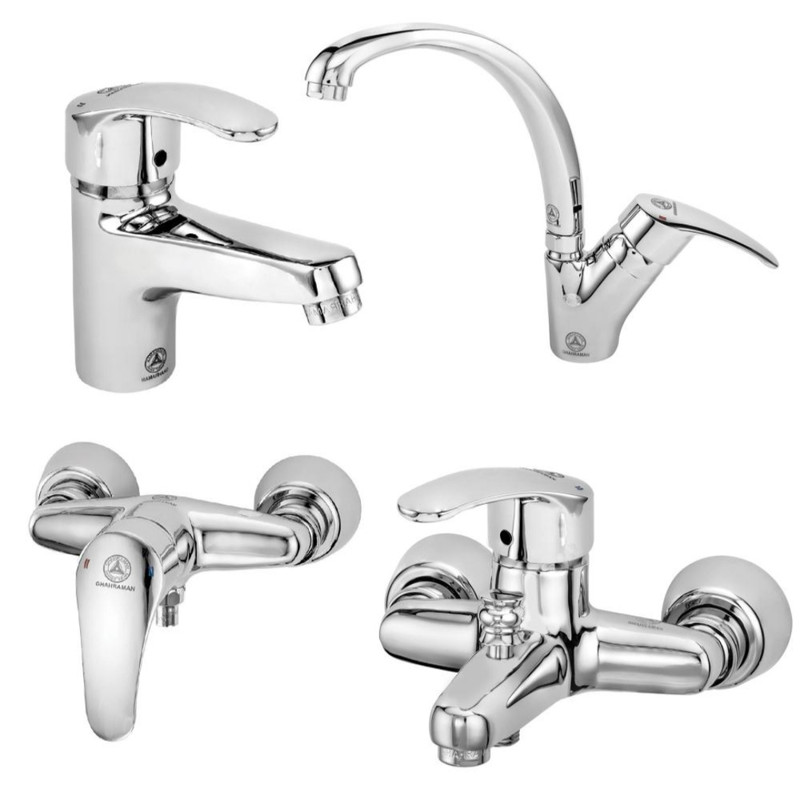 ست شیرآلات قهرمان مدل ایتالیایی رویال مجموعه 4عددی