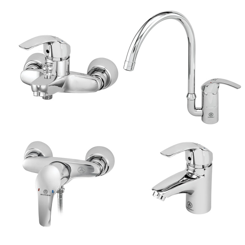 ست شیرآلات بهداشتی قهرمان مدل آلمانی مجموعه 4عددی